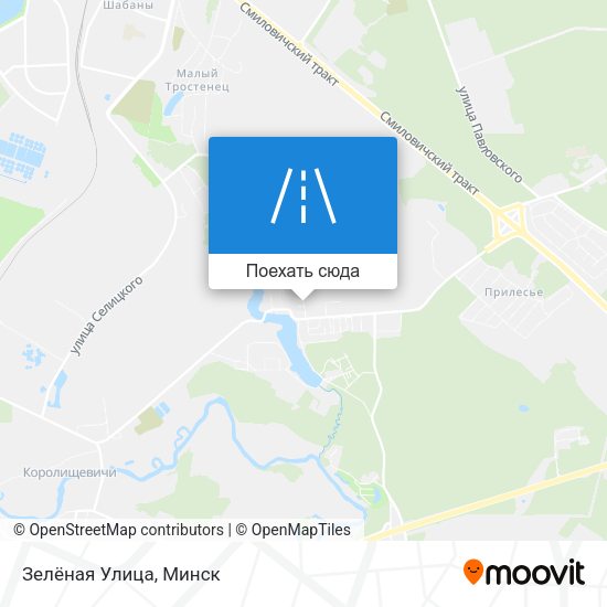 Карта Зелёная Улица