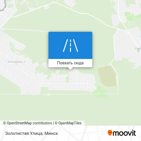 Карта Золотистая Улица