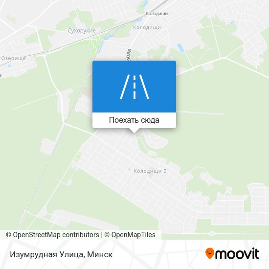 Карта Изумрудная Улица
