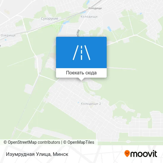 Карта Изумрудная Улица