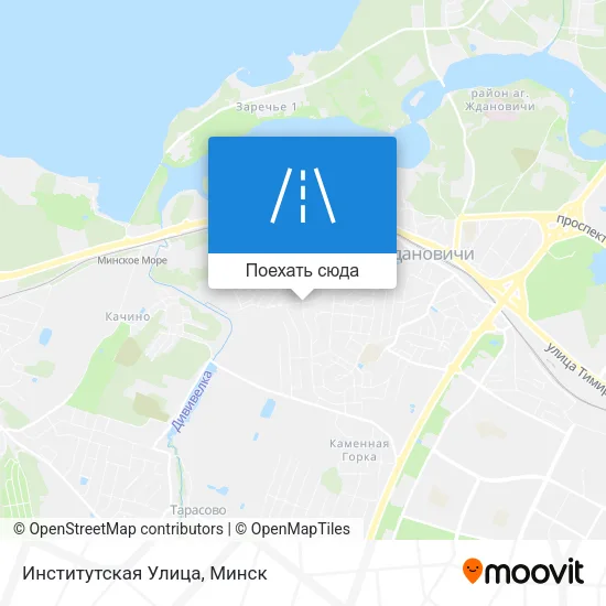 Карта Институтская Улица