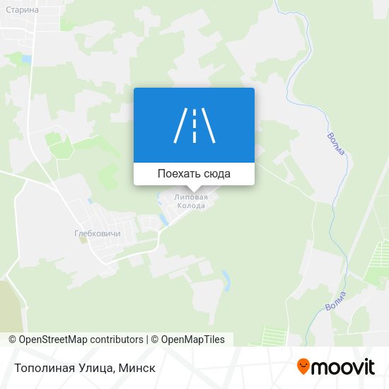 Карта Тополиная Улица