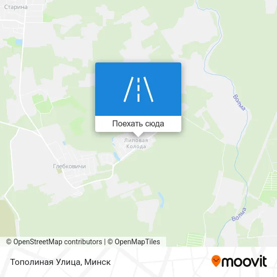 Карта Тополиная Улица