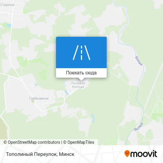 Карта Тополиный Переулок