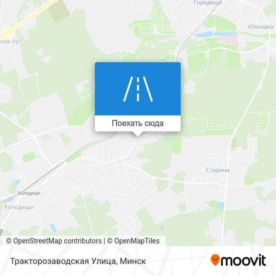 Карта Тракторозаводская Улица