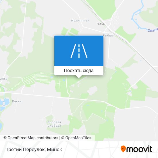 Карта Третий Переулок