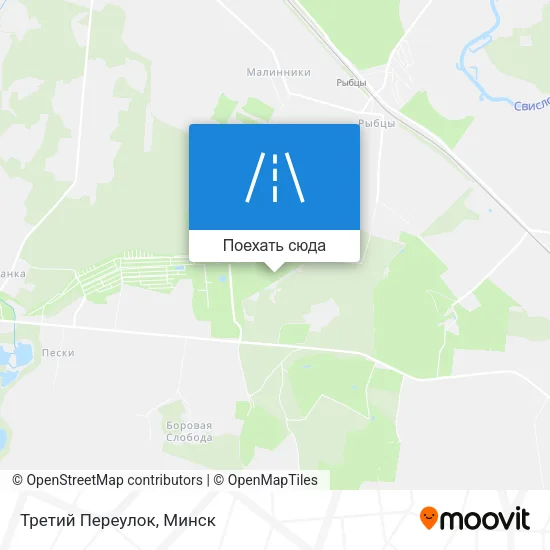 Карта Третий Переулок