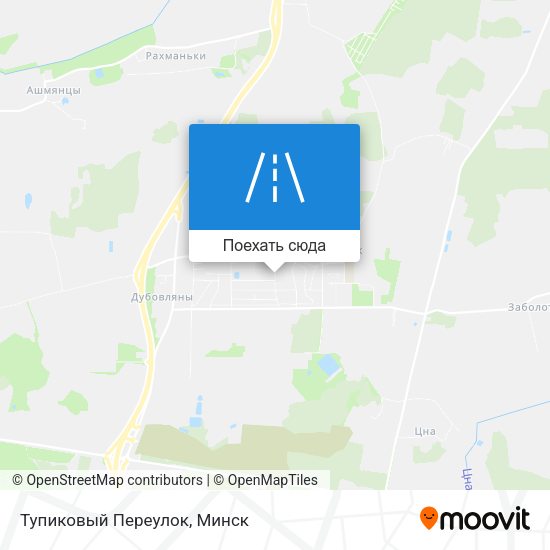 Карта Тупиковый Переулок
