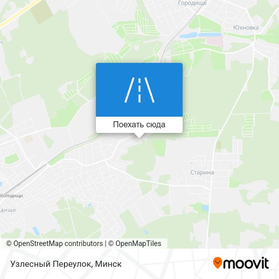Карта Узлесный Переулок