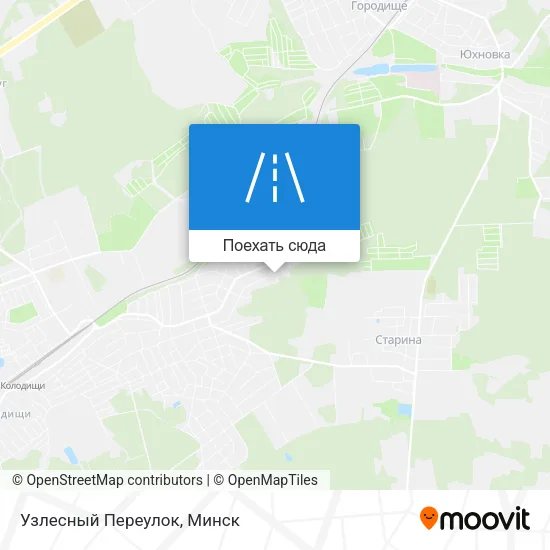 Карта Узлесный Переулок