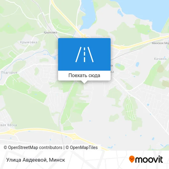 Карта Улица Авдеевой