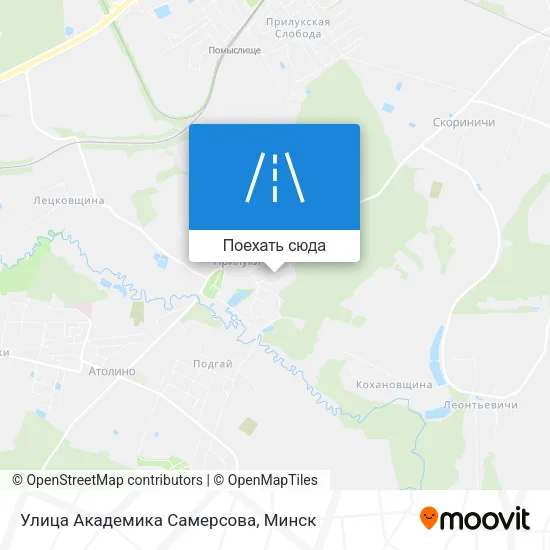 Карта Улица Академика Самерсова