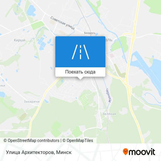 Карта Улица Архитекторов