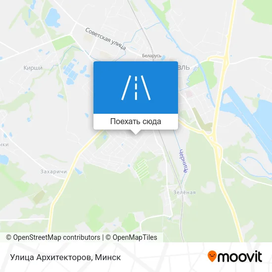 Карта Улица Архитекторов