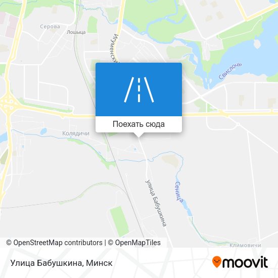 Карта Улица Бабушкина