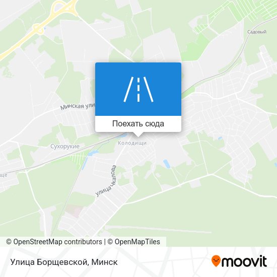 Карта Улица Борщевской