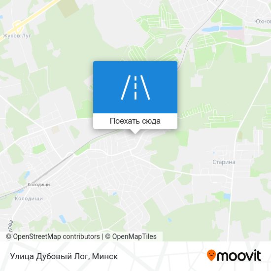 Карта Улица Дубовый Лог