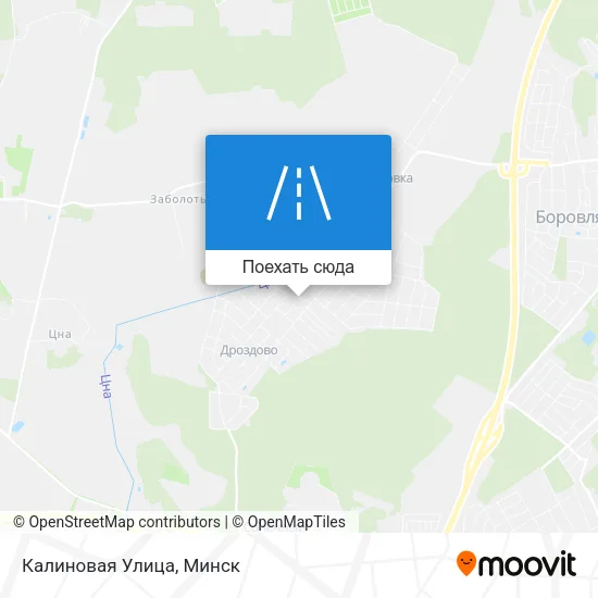 Карта Калиновая Улица