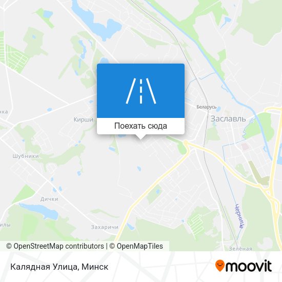 Карта Калядная Улица