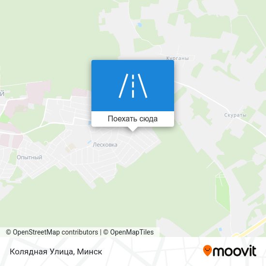 Карта Колядная Улица