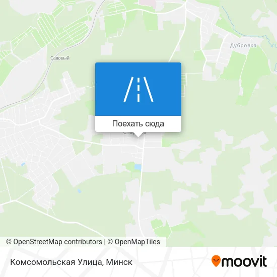 Карта Комсомольская Улица