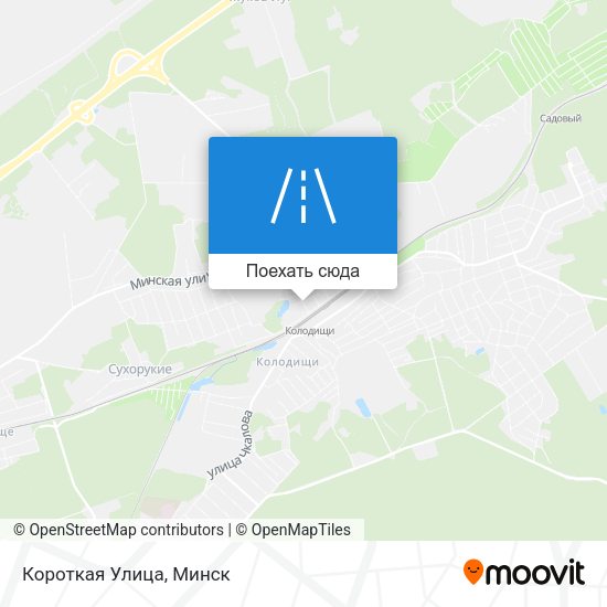 Карта Короткая Улица