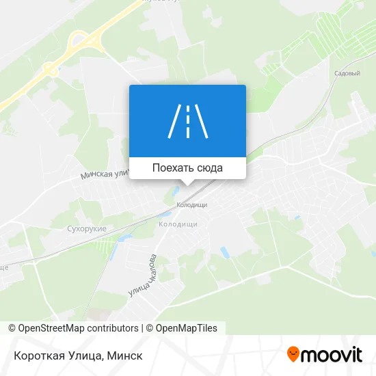 Карта Короткая Улица