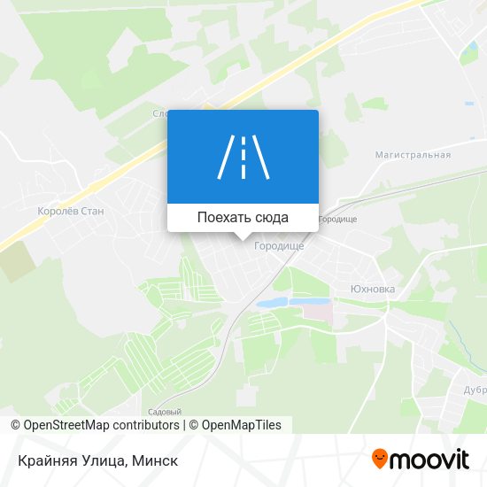 Карта Крайняя Улица