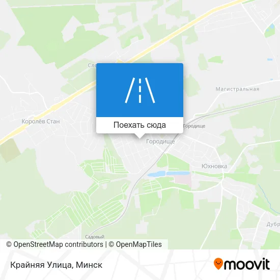 Карта Крайняя Улица