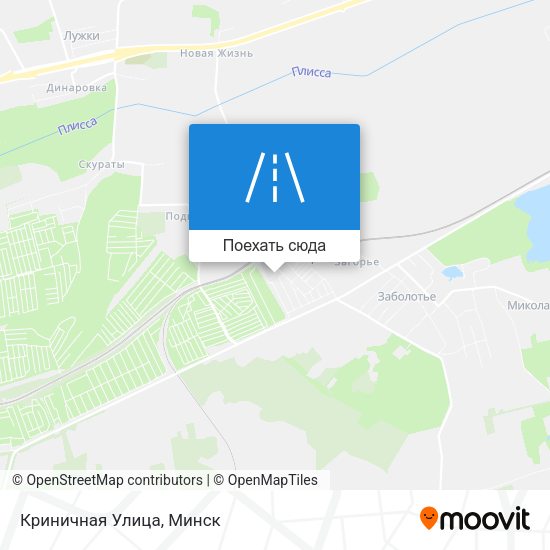 Карта Криничная Улица