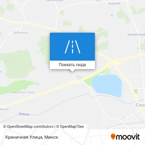 Карта Криничная Улица