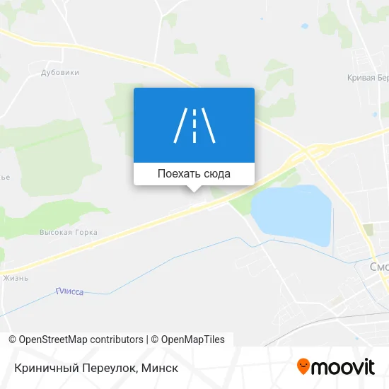 Карта Криничный Переулок