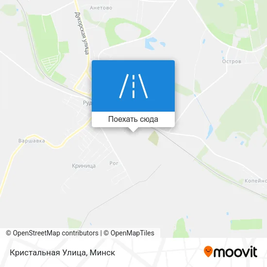 Карта Кристальная Улица