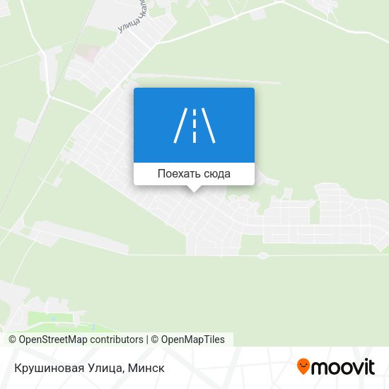 Карта Крушиновая Улица
