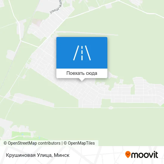Карта Крушиновая Улица
