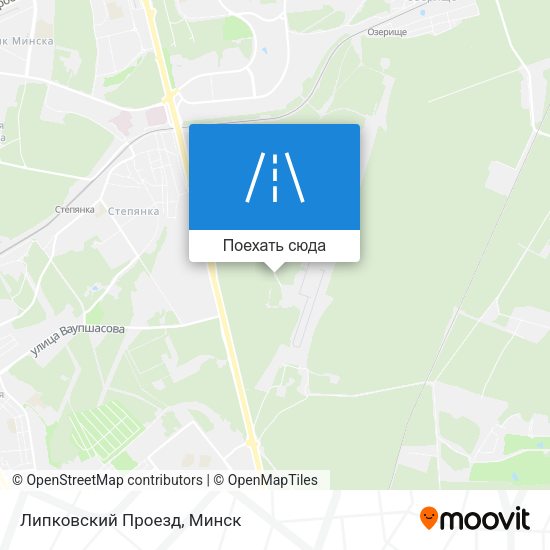 Карта Липковский Проезд