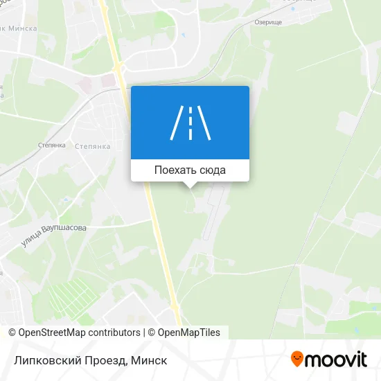 Карта Липковский Проезд