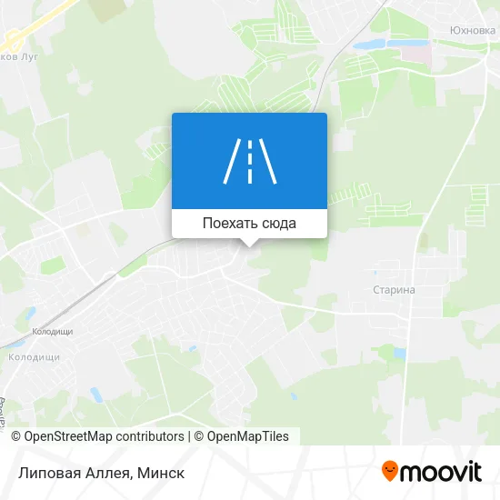 Карта Липовая Аллея