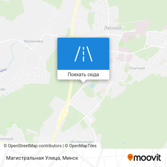 Карта Магистральная Улица