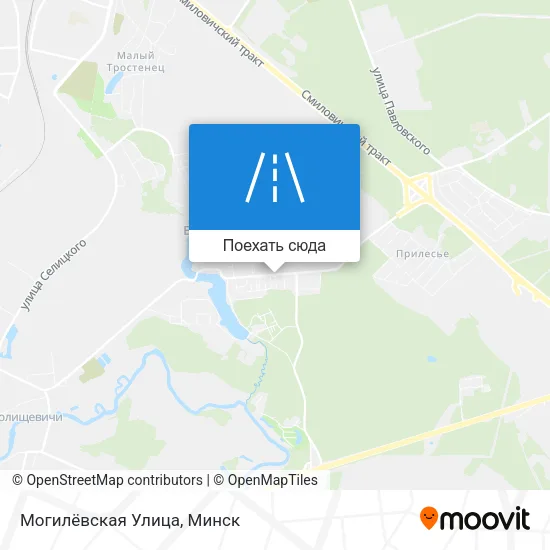 Карта Могилёвская Улица