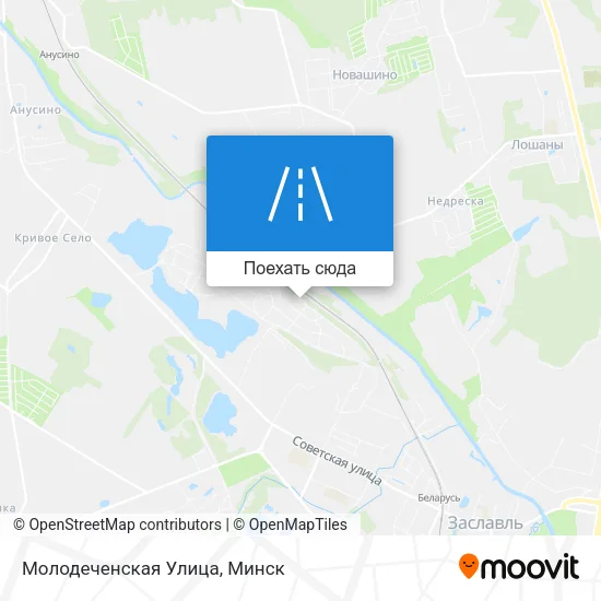 Карта Молодеченская Улица