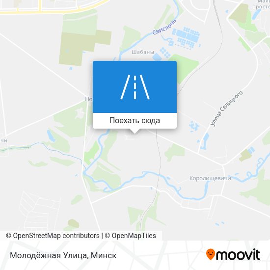Карта Молодёжная Улица