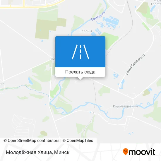 Карта Молодёжная Улица