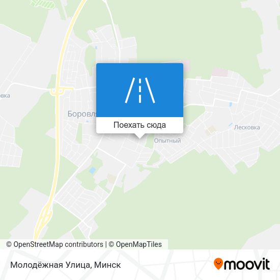 Карта Молодёжная Улица