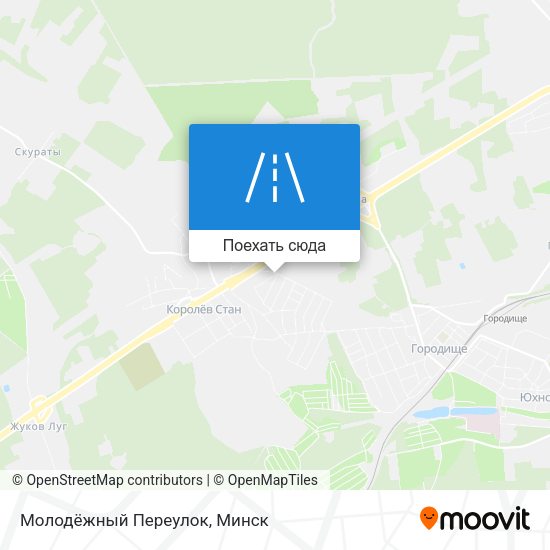 Карта Молодёжный Переулок