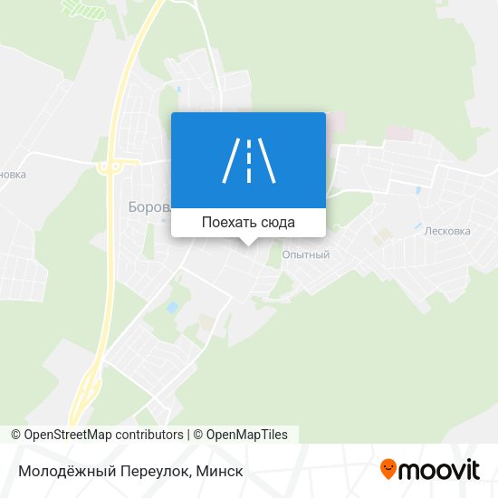 Карта Молодёжный Переулок