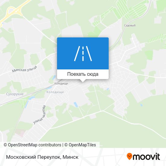 Карта Московский Переулок