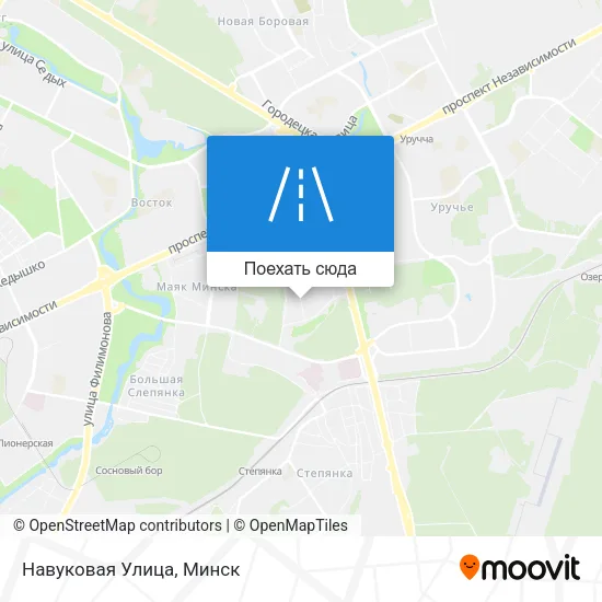 Карта Навуковая Улица