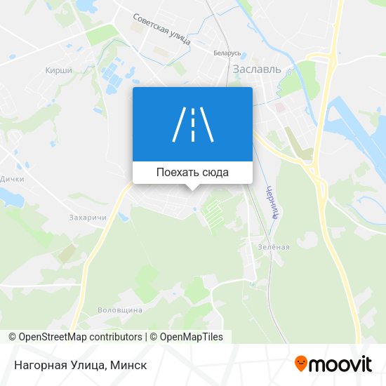 Карта Нагорная Улица