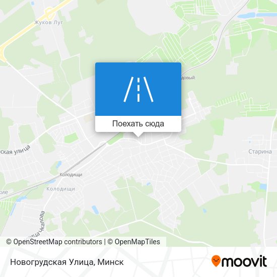Карта Новогрудская Улица